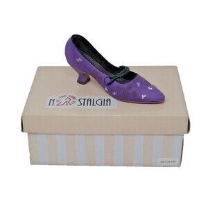 If the Shoe Fits Nostalgia Purple Pump Collectible Mini Shoe